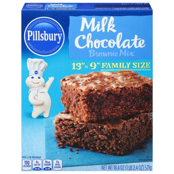 Pillsbury Family Size Milk Chocolate Brownie Mix 18.4oz