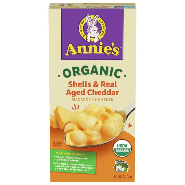 Annie's Organic Shells & Real Aged Cheddar Macaroni & Cheese 6oz