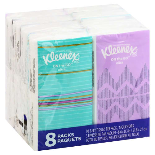 Kleenex On The Go Ultra Tissues 8ct