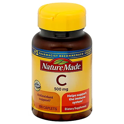 Nature Made Vitamin C 500mg Caplets 100ct