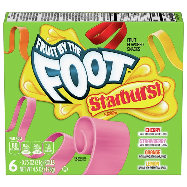 Betty Crocker Starburst Fruit By The Foot Fruit Snacks 6ct