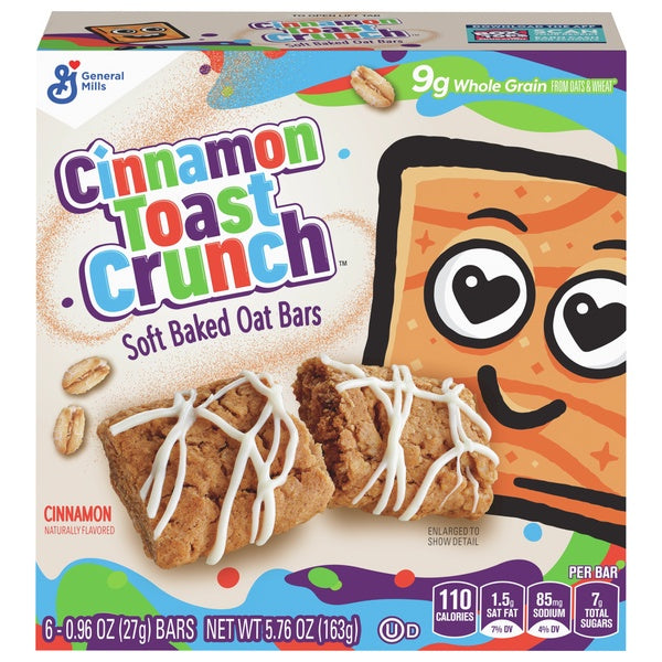 General Mills Cinnamon Toast Crunch Cinnamon Soft Baked Oat Bars 6ct