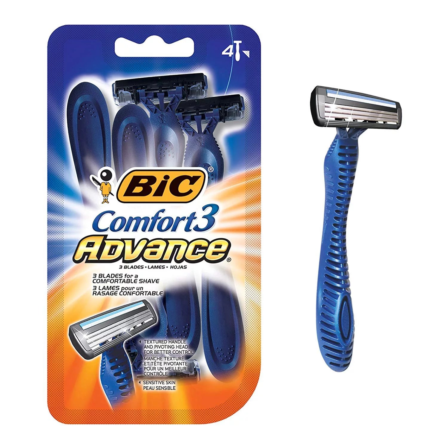 Bic Comfort3 Advance Razor Blades 3ct