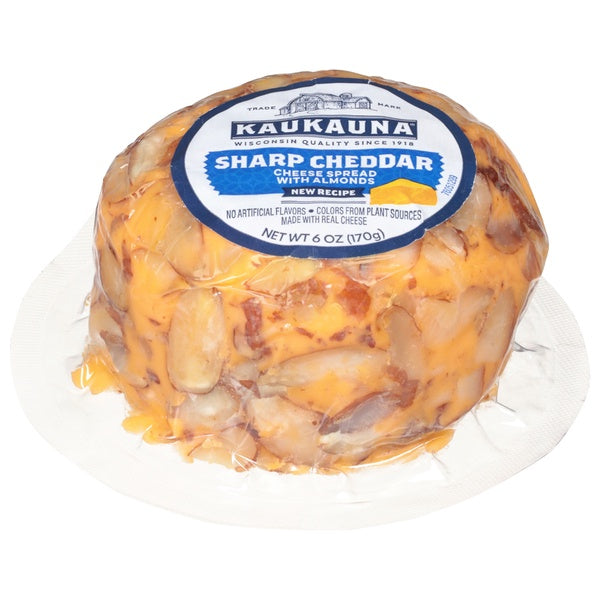 Kaukauna Sharp Cheddar Cheese with Almonds Cheese Ball 6oz