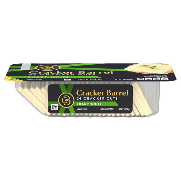 Cracker Barrel Sharp White Cracker Cuts Cheese 24ct