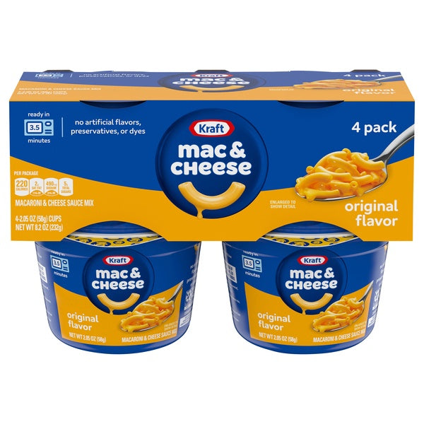 Kraft Original Macaroni & Cheese Cups 4ct