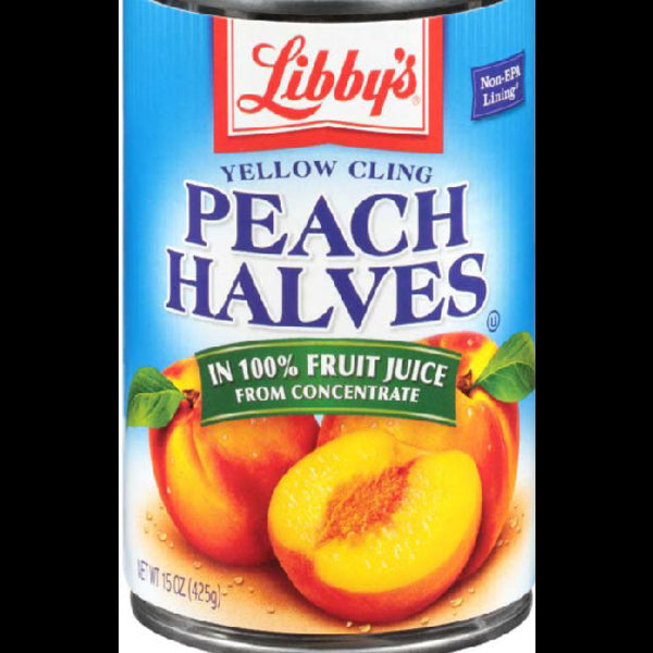 Libby's Yellow Cling Peach Halves in Fruit Juice 15oz