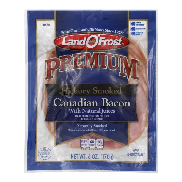 Land O'Frost Hickory Smoked Canadian Bacon 6 oz