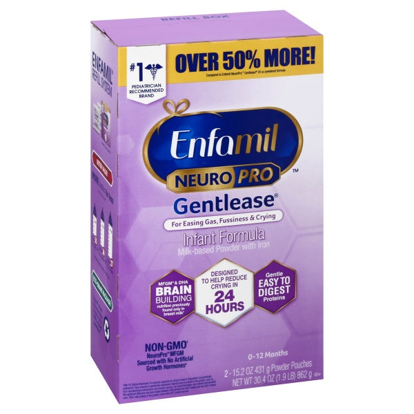 Enfamil Neuro Pro Gentlease Instant Formula Powder Pouches 2ct- 15.2oz