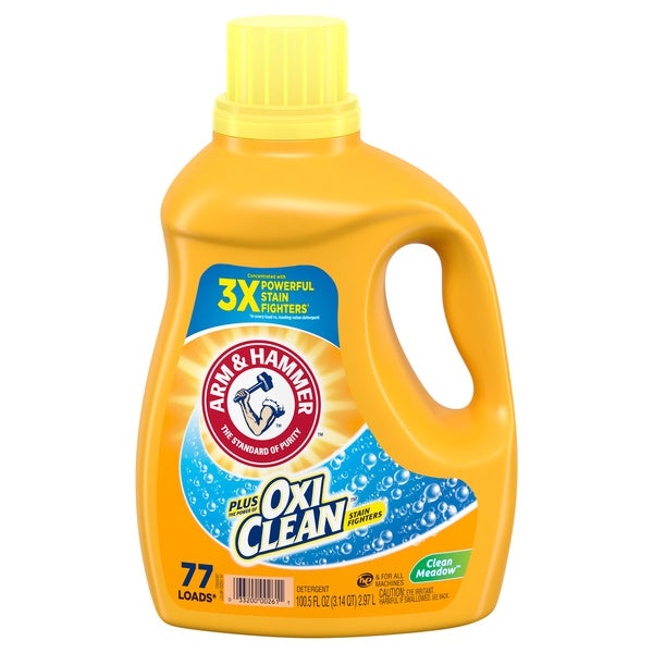 Arm & Hammer Clean Meadow + Oxi Clean Laundry Detergent 77 Loads 100.5fl oz