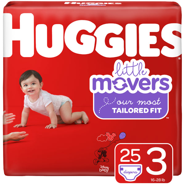 Huggies Little Movers Diapers Size 3 25ct