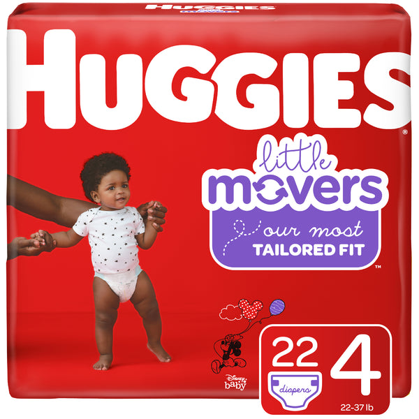 Huggies Little Movers Diapers Size 4 22ct