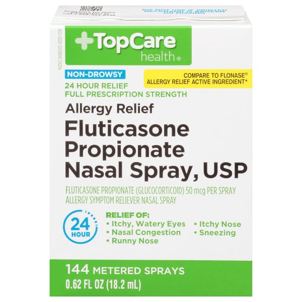 TopCare Allergy Relief Fluticasone Propionate Nasal Spray, USP 144 Metered Sprays 0.62fl oz