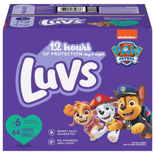 Luvs 12 Hour Protection Size 6 Diapers 64ct