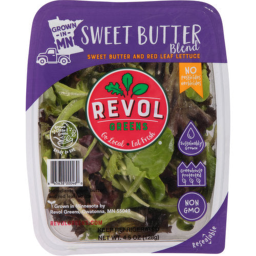 Revol Greens Sweet Butter and Red Leaf Lettuce Blend 4oz