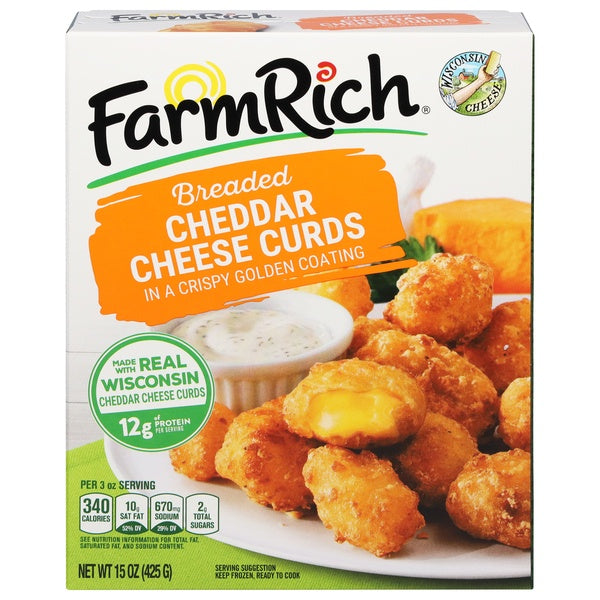 Farm Rich Breaded Cheddar Cheese Curds 15oz