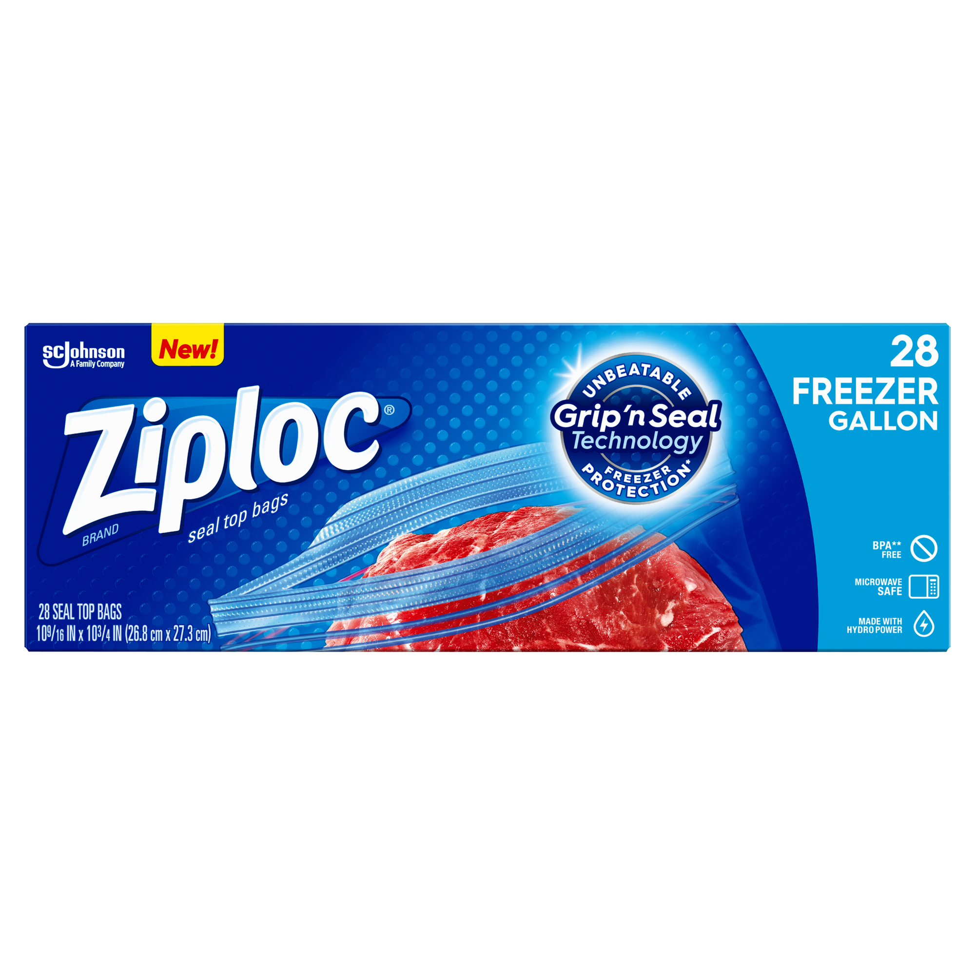 Ziploc Gallon Freezer Bags 28 ct