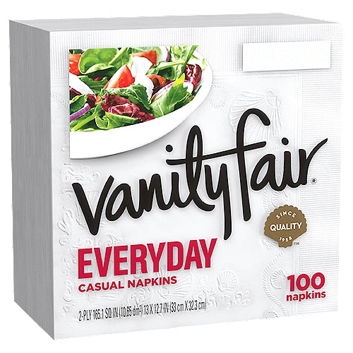 Vanity Fair Everyday Casual Napkins 100ct