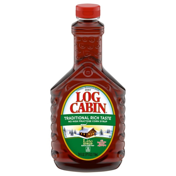 Log Cabin Traditional Rich Taste Lite Syrup 24oz