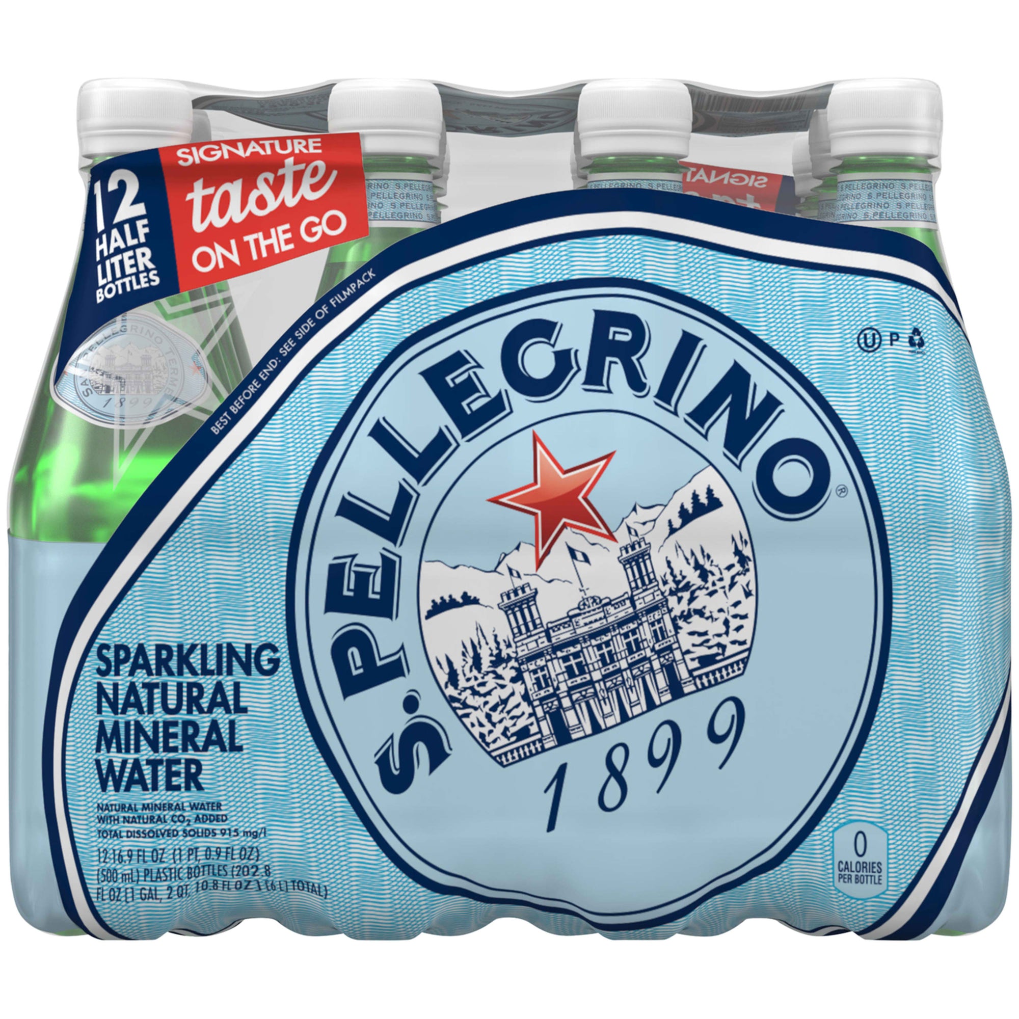 S.Pellegrino Sparkling Mineral Water 16.9oz x 12