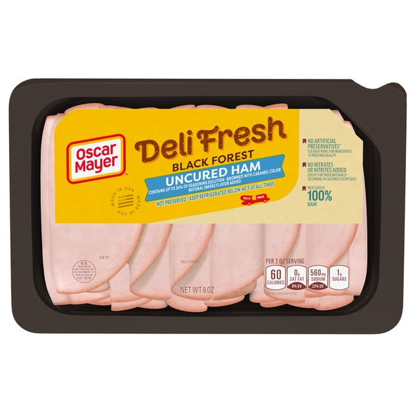 Oscar Mayer Deli Fresh Black Forest Uncured Ham 9oz