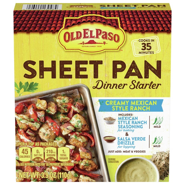 *Old El Paso Creamy Mexican Style Ranch Sheet Pan Dinner Starter 3.9oz