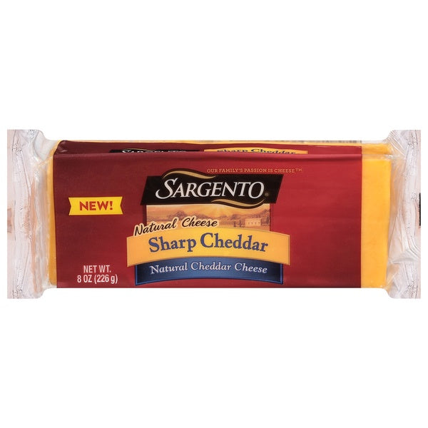 Sargento Sharp Cheddar Block Cheese 8oz