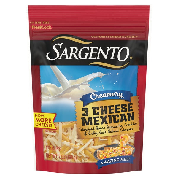 Sargento Creamery 3 Cheese Mexican Shredded Cheese Blend 7oz