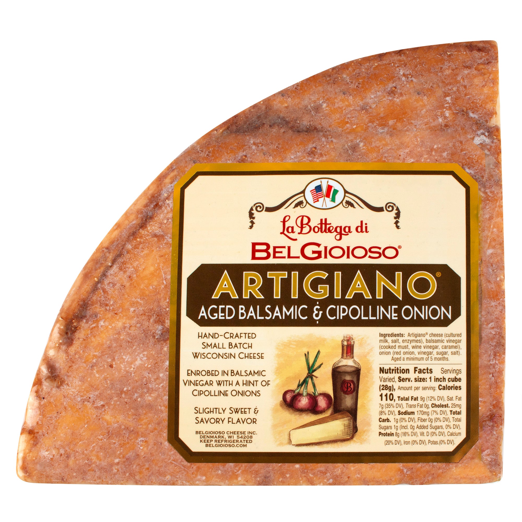 Bel Gioioso Aged Balsamic & Cipolline Onion Artigiano Cheese /LB