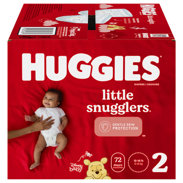 Huggies Baby #2 Baby Diaper, Little Snugglers 72 ct