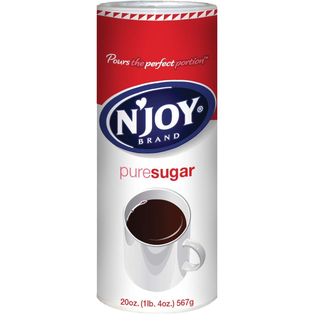 N'joy Pure Sugar Canister 22oz x 8