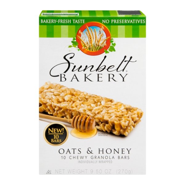 Sunbelt Oats & Honey Chewy Granola Bars 10ct