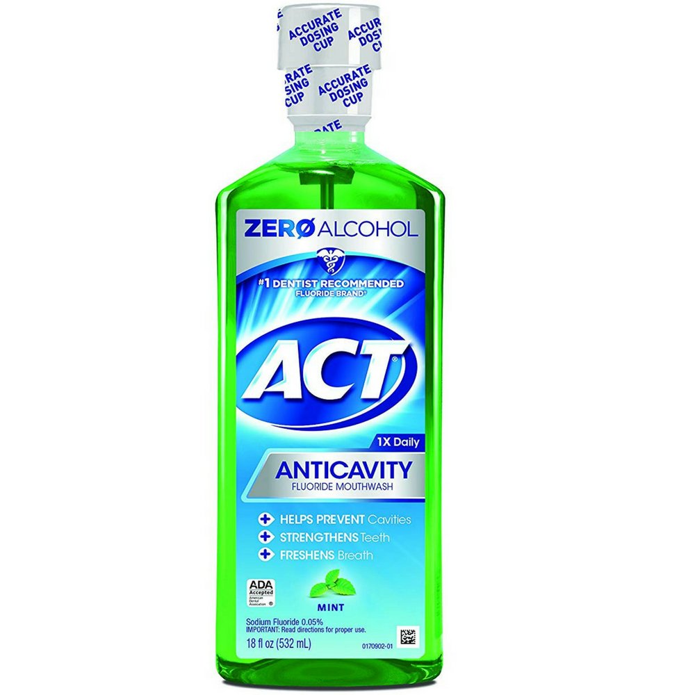 Act Fluoride Mint Mouthwash 18 oz