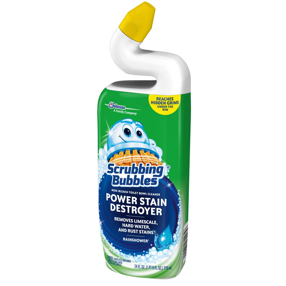 Scrubbing Bubbles Rainshower Bubbly Bleach Gel Toilet Bowl Disinfectant 24 oz