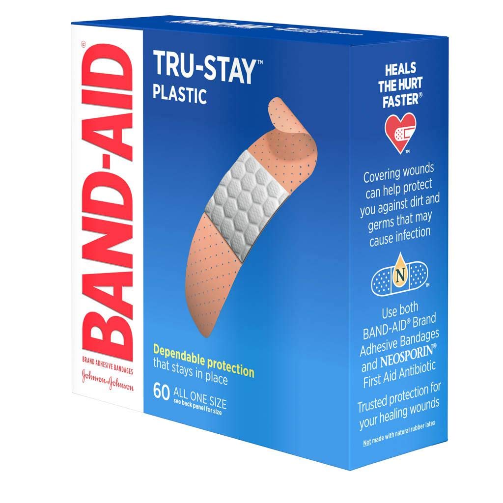 Band-Aid Plastic Strips Bandages 60ct