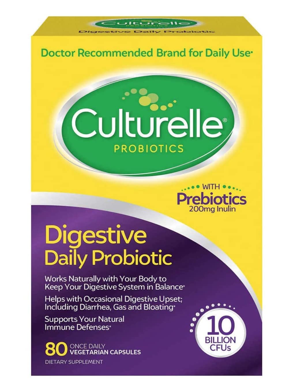 Culturelle Probiotics Capsules 80ct