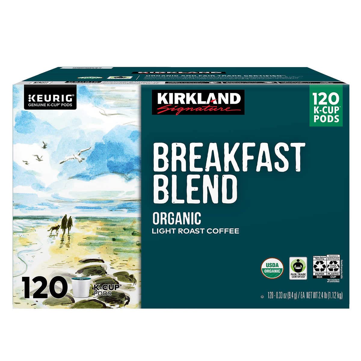 Kirkland Signature Breakfast Blend Coffee K-Cups 30ct