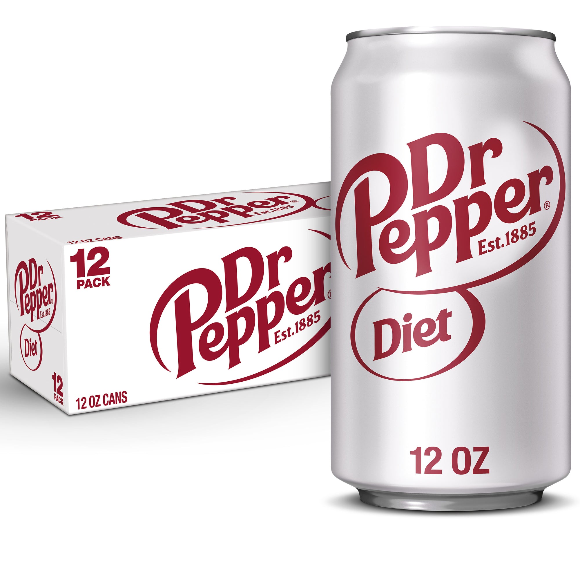 Dr Pepper Diet Soda Cans 12ct 12oz