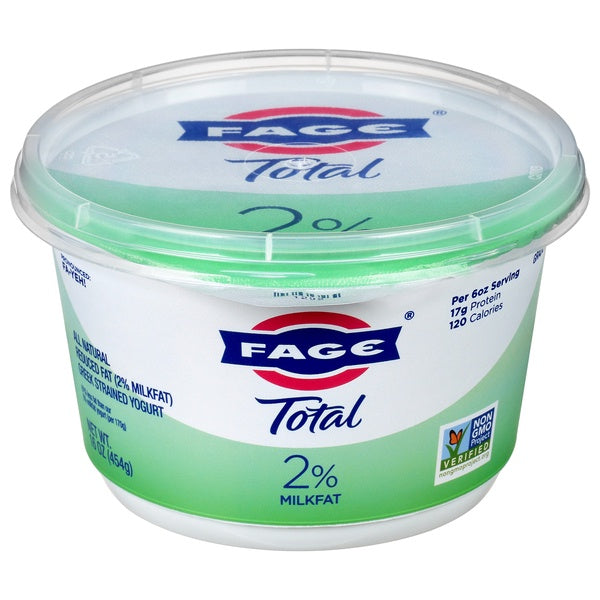 Fage Total 2% Milkfat Plain Greek Yogurt 16oz