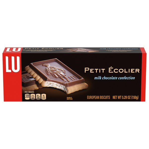 Lu Petit Ecolier Milk Chocolate European Biscuits 5.29oz