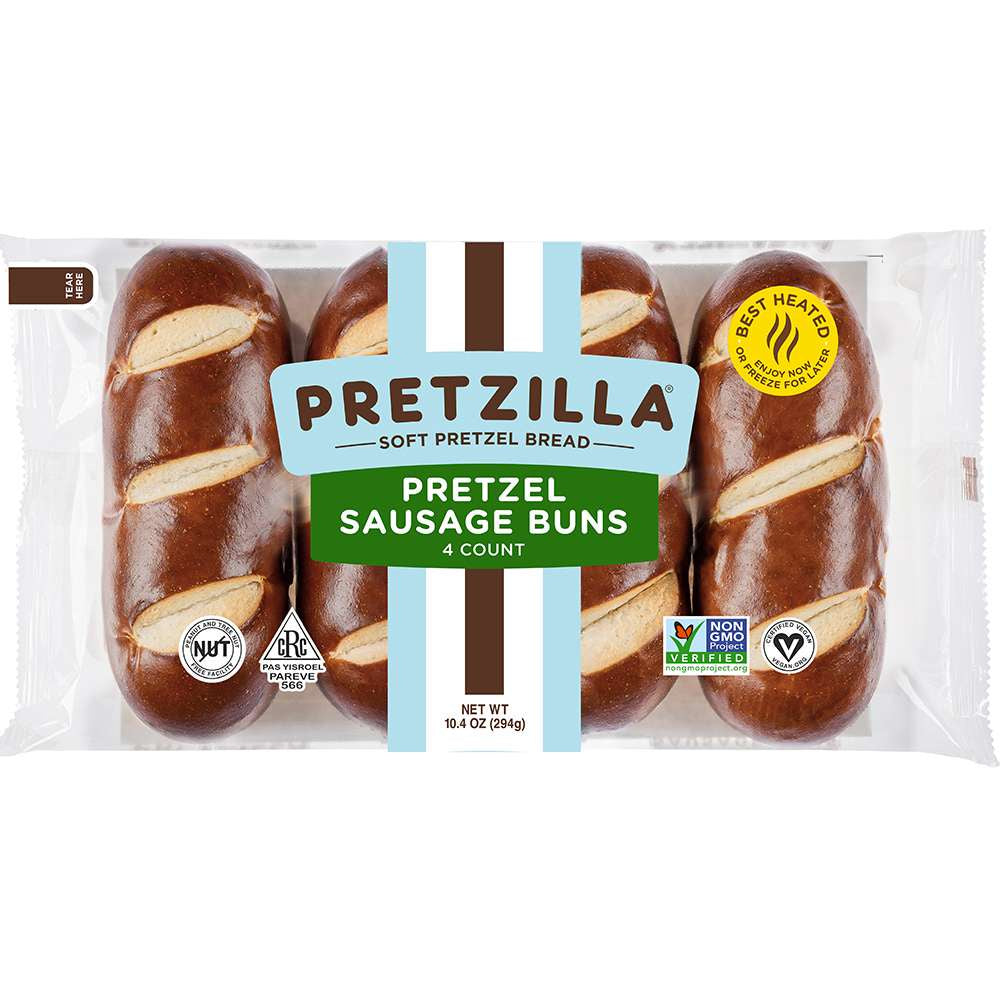 Pretzilla Pretzel Sausage Buns 4ct