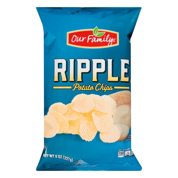 Our Family Ripple Potato Chips 8oz