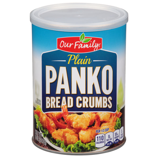 Our Family Plain Panko Bread Crumbs 8oz