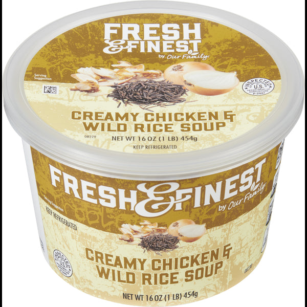 Fresh & Finest Creamy Chicken & Wild Rice Soup 16oz