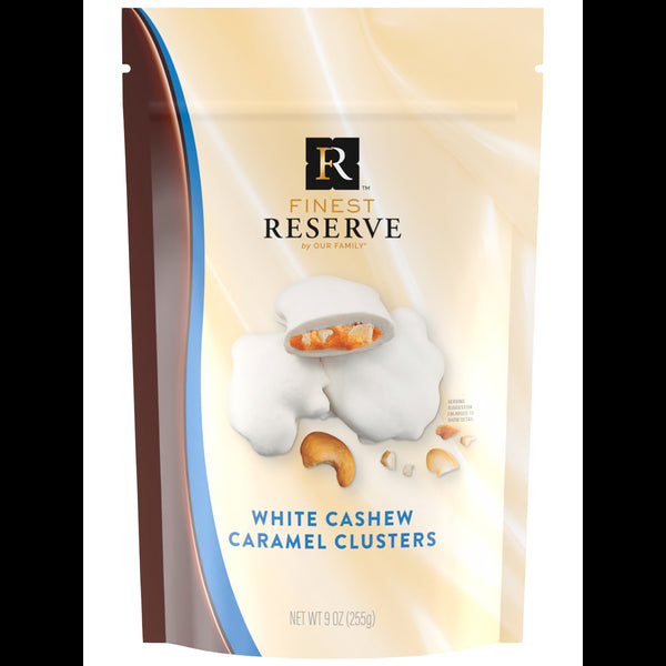 Finest Reserve White Cashew Caramel Clusters 9oz