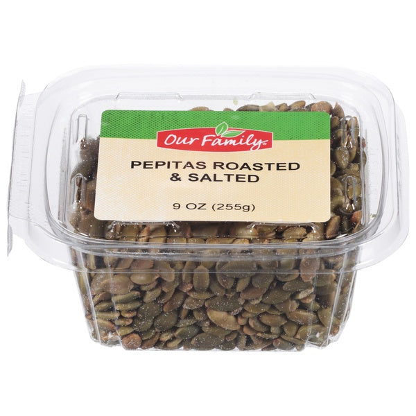 Our Family Roasted & Salted Pepitas 9oz