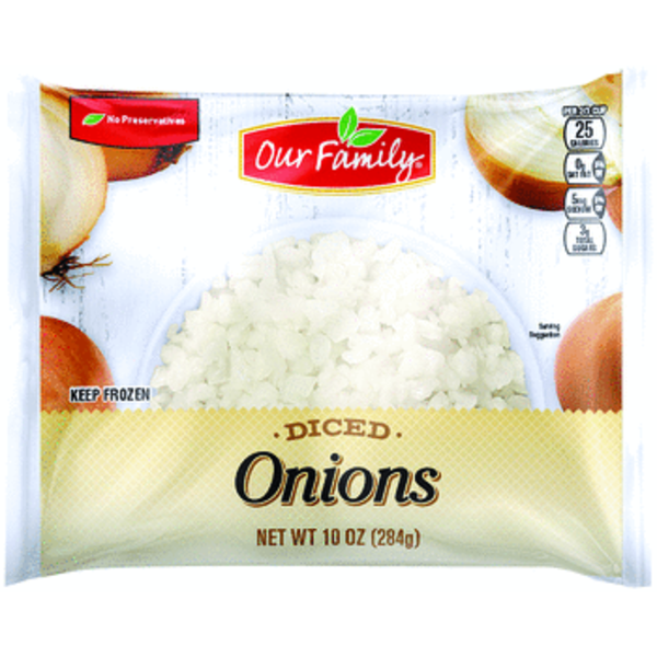 Our Family Diced Onions 10oz