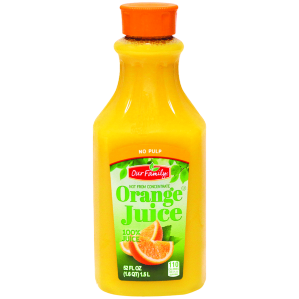 Our Family Orange Juice with no pulp 52oz