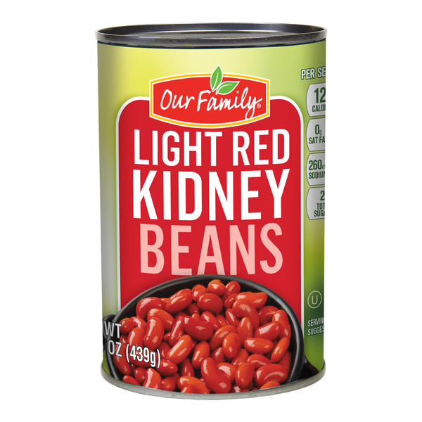 *Our Family Light Red Kidney Beans 15.50oz