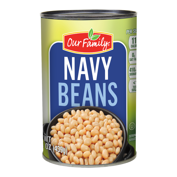 *Our Family Navy Beans 15oz